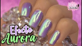 UÑAS EFECTO AURORA  Luminaura [upl. by Nnyletak]