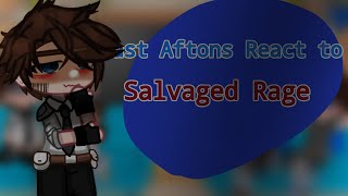 Past Aftons React to Salvaged Rage Fnaf Song II FnafxGacha II Main Au [upl. by Fradin365]