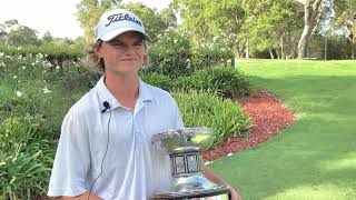 Interview with 2024 Mens WA Amateur champion George Barclay [upl. by Einapets]