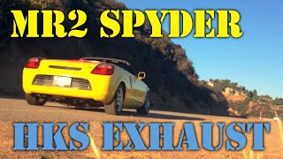 MR2 Spyder HKS Exhaust [upl. by Seavir]