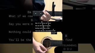 Rewrite The Stars  AnneMarie amp James Arthur  Guitar Chords Tutorial For Beginners guitarlesson [upl. by Inol]