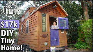 She built her own Tiny Home for cheap 9 yrs of living tiny [upl. by Cela]