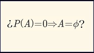 Probabilidad Básica – ¿Ø es el único Evento con Probabilidad Cero [upl. by Laleb]