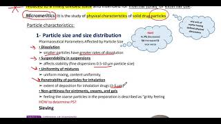 micromeritics lec 1 pharmaceutics 2 [upl. by Airot]