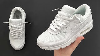 Nike AIR MAX 90 Loose Lace Style amp OnFeet [upl. by Clougher]