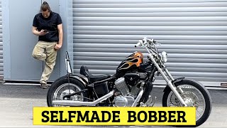 Low budget selfmade Bobber build  Full transformation [upl. by Eirollam]