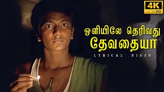 ஒளியிலே தெரிவது தேவதையா பாடல் வரிகள்  அழகி  4K  பார்த்திபன்  இளையராஜா  பழனி பாரதி [upl. by Aissej]