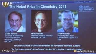 Nobel Prize Announcement in Chemistry 2013 [upl. by Chui]