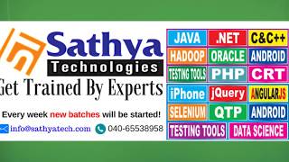 sathya technologies Best Software Training Institute In ameerpet hyderabad [upl. by Earahc733]