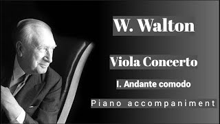 Walton  Viola Concerto  I Andante comodo  Piano Accompaniment [upl. by Sylas]