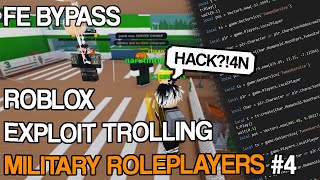 Roblox Exploiting  Military Roleplayers 2023 New Scripts [upl. by Esorylime]