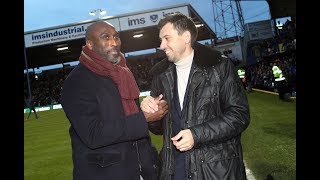 Sol Campbell and Svetoslav Todorov presented at Fratton Park [upl. by Nester722]