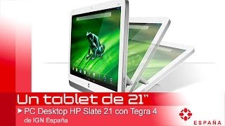 PC Desktop HP Slate 21 AllinOne con Tegra 4 [upl. by Ellesig215]