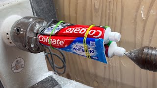 WoodTurning  Toothpaste Can it be Done [upl. by Bach889]