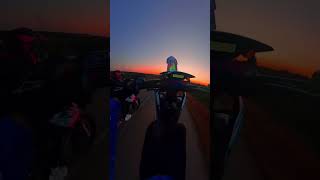 Sardinia always at sunset with you 💙💜 ktm supermoto 2stroke wheelie tm cross motard [upl. by Couhp]