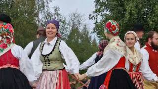 Traditional Swedish folk dance at Skansen  SWEDENS MOST POPULAR MUSEUM 3sept 2023 [upl. by Notnilc]