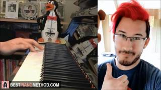 MARKIPLIER Outro Song  quotCrazy La Paintquot  MiniMusicMan Piano Cover by Amosdoll [upl. by Enenej]