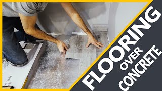 How to Install Vinyl or Laminate Floors in a Basement Over a Concrete Slab [upl. by Stilla]