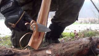 Test noża Condor Bushlore Condor Bushlore Knife Test [upl. by Yrdnal]