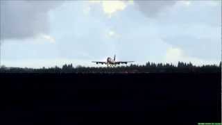 Delta Airlines 747400 Landing Frankfurt [upl. by Edric338]