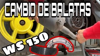 COMO CAMBIAR BALATAS DE MOTONETA ITALIKA WS 150 [upl. by Tyree]