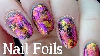 How To Use Nail Foils  Easy amp Unique [upl. by Calva]