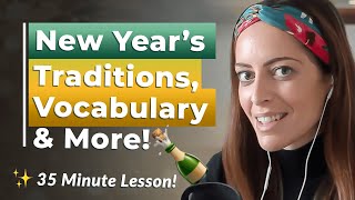 New Years Traditions Vocabulary and More [upl. by Drawoh142]