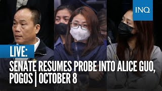 LIVE Senate resumes probe into Alice Guo Pogos  October 8 [upl. by Bary158]