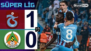 TRABZONSPOR 10 ALANYASPOR  SÜPER LİG 9 HAFTA [upl. by Saberio]