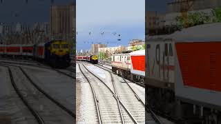 Two trains on same tracks train railroad [upl. by Oriana170]