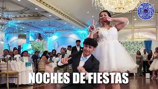 NATHALIS QUINCEANERA AT VERDIS TOSCA ROOM DJ MC SOUND SPARKLES MACHINE COLD FIREWORKS INDOOR [upl. by Rawdin]