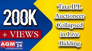 Tata IPL Auctioneer Collapsed in Live Bidding  AGMNews24  © starsports  Agmnews24 viralnews [upl. by Voletta]