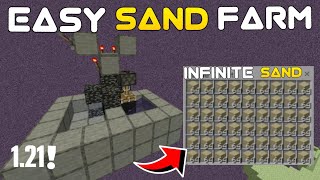 Easiest Sand Farm in Minecraft Bedrock 121 MCPEXboxPS4Nintendo Switch [upl. by Annet]