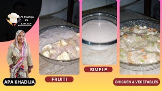 3 THREE STYLE JOU KA DALIA BARLEY PORRIDGE COOKING RECIPE APA KHADIJA KA KITCHEN [upl. by Michaeu]