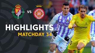 Highlights Real Valladolid vs Girona FC 10 [upl. by Towne]