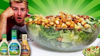 THE WORLDS BIGGEST SALAD CHALLENGE 12000 CALORIES [upl. by Wilfreda191]