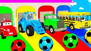 Marble Run Race ☆ HABA Slope amp Retro Makita Truck Excavator Garbage Truck Dump Truck Ambulances [upl. by Ahseenat]