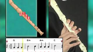 Ex012 How to Play Recorder  Recorder Lessons for Beginners [upl. by Ahsinor]