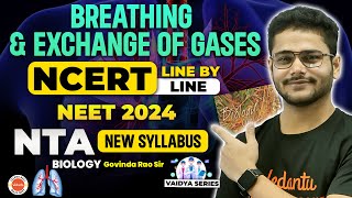 Breathing and Exchange of Gases  One Shot  NEET Biology  NEET 2024  Govinda Rao Sir [upl. by Alrad]