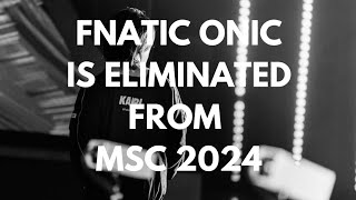 Fnatic Onic is Eliminated in MSC 2024MLBB [upl. by Eerrehs]