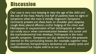 CAR Case of the week Case 22 Intrapulmonary teratoma [upl. by Sobmalarah]