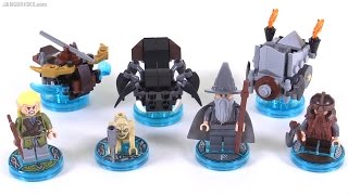 LEGO Dimensions toys Lord of the Rings figures amp items reviewed [upl. by Ennairrek]