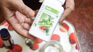 AMWAY NUTRILITE DAILY DEMO AND BENEFITS IN HINDI  HD [upl. by Nitsraek447]