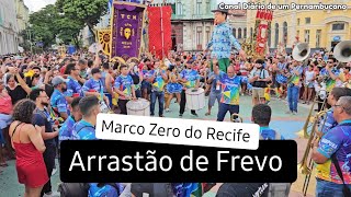 ✅ CARNAVAL 2024  Arrastão de Frevo no Marco Zero  Recife  PE [upl. by Aennaej142]