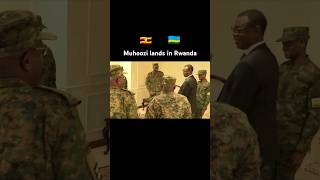 Muhoozi Received by RDF in Rwanda soldiers [upl. by Leahcimdivad867]