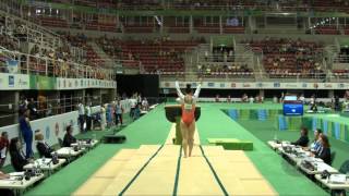 GEBESHIAN Houry ARM  2016 Olympic Test Event Rio BRA  Qualifications Vault 2 [upl. by Idolem]