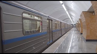 Russia Moscow metro night ride from Окружна́я to Верхние Лихоборы [upl. by Eigram]