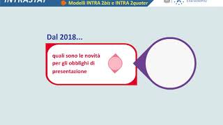 Intrastat  Novità 2018 [upl. by Norred]