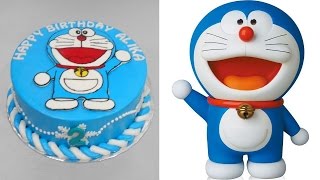 Doraemon Cake Decoration Tutorial Simple [upl. by Arebma]