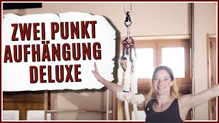 2 Punkt Luftring Aufhängung Deluxe aerial hoop  lyra [upl. by Ydnil]